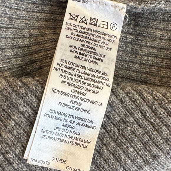 French Connection Charcoal Long Sleeve Bodycon Dress Size 6 NWT - Picture 8 of 8